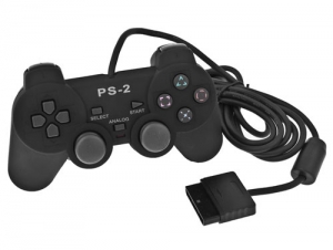Джойстик !QU "Non-Slip" чёрный без упаковки для Plyastation 2 ― Магазин игровых приставок, PSP, VITA, Xbox, PS3