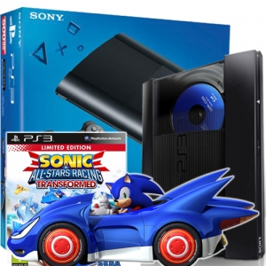 PS3 Super Slim 500GB + Sonic & All-Star Racing 